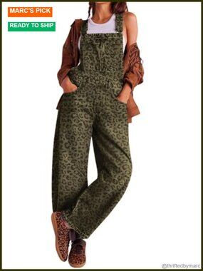 Cotton Wide Leg Barrel Jeans Overalls Bib Y2K Boyfriend Fit